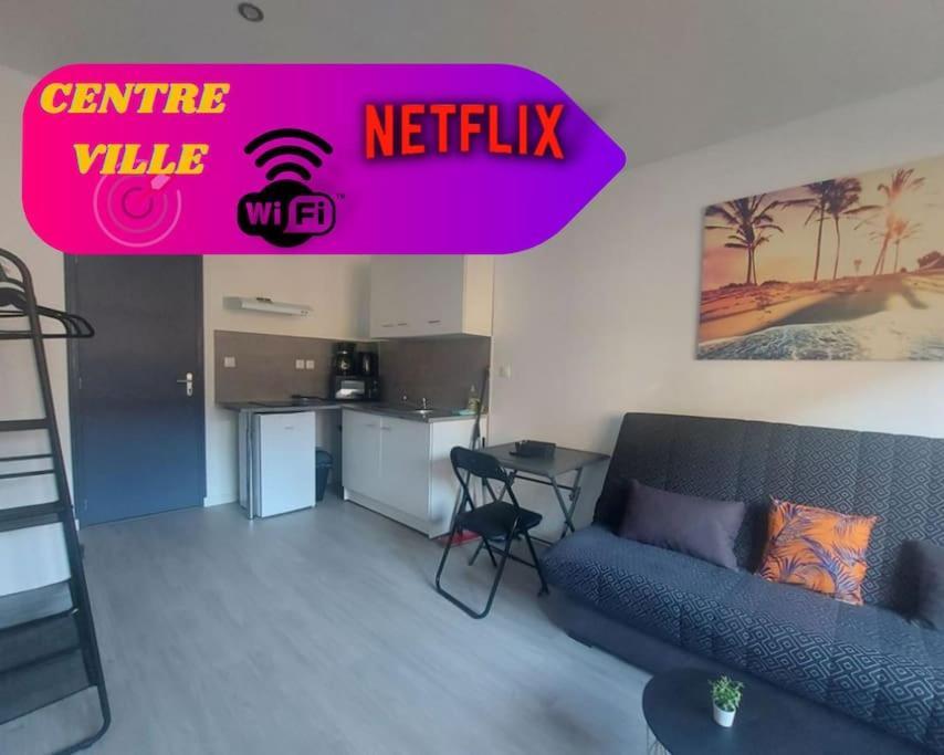 Super Studio Tout Equipe Wifi 2Pers Сен-Кантен Экстерьер фото